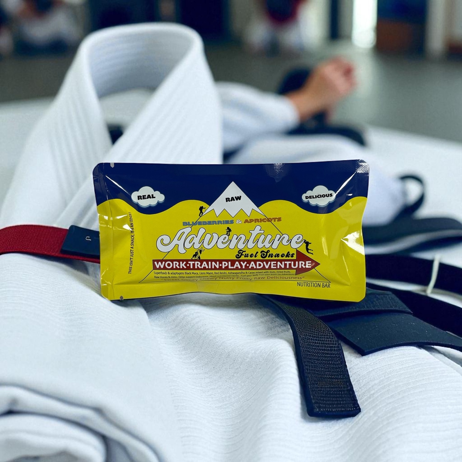 Adventure Fuel Snacks on a mountain summit